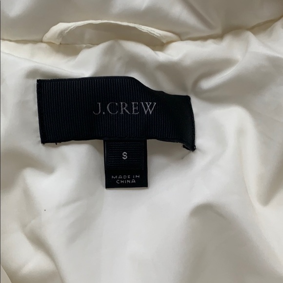 J. Crew Ivory Quilted Vest - Picture 3 of 6